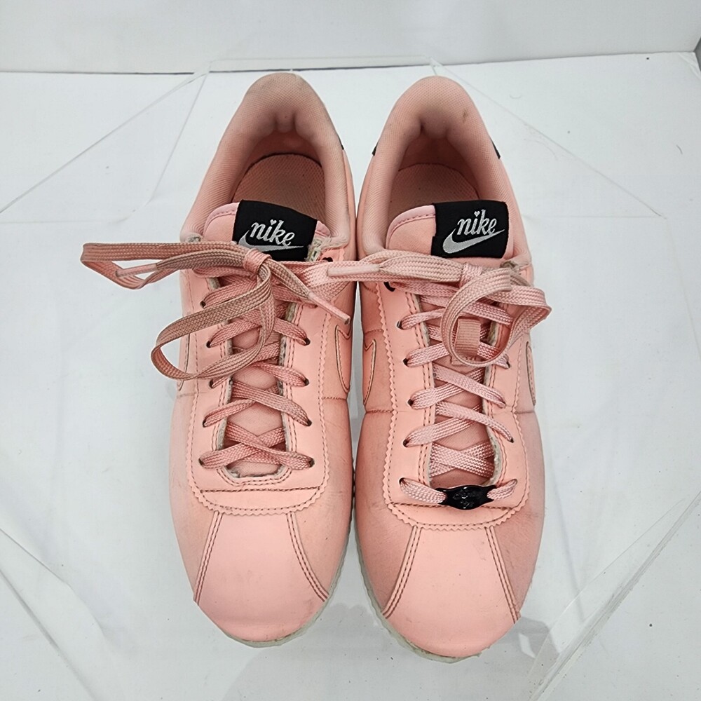 Nike Cortez Youth 7 Y/8.5 Coral Pink TXT VDAY Valentines Day AV3519-600 Sneakers - Picture 3 of 11